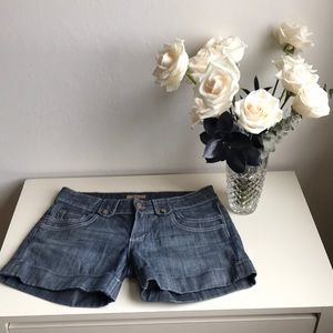 See Thru Sole denim shorts